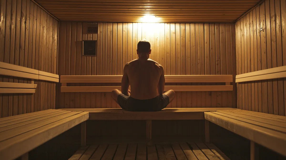 Local Man Attempts to Set World Record for Most Saunas Visited Without Actually Sweating