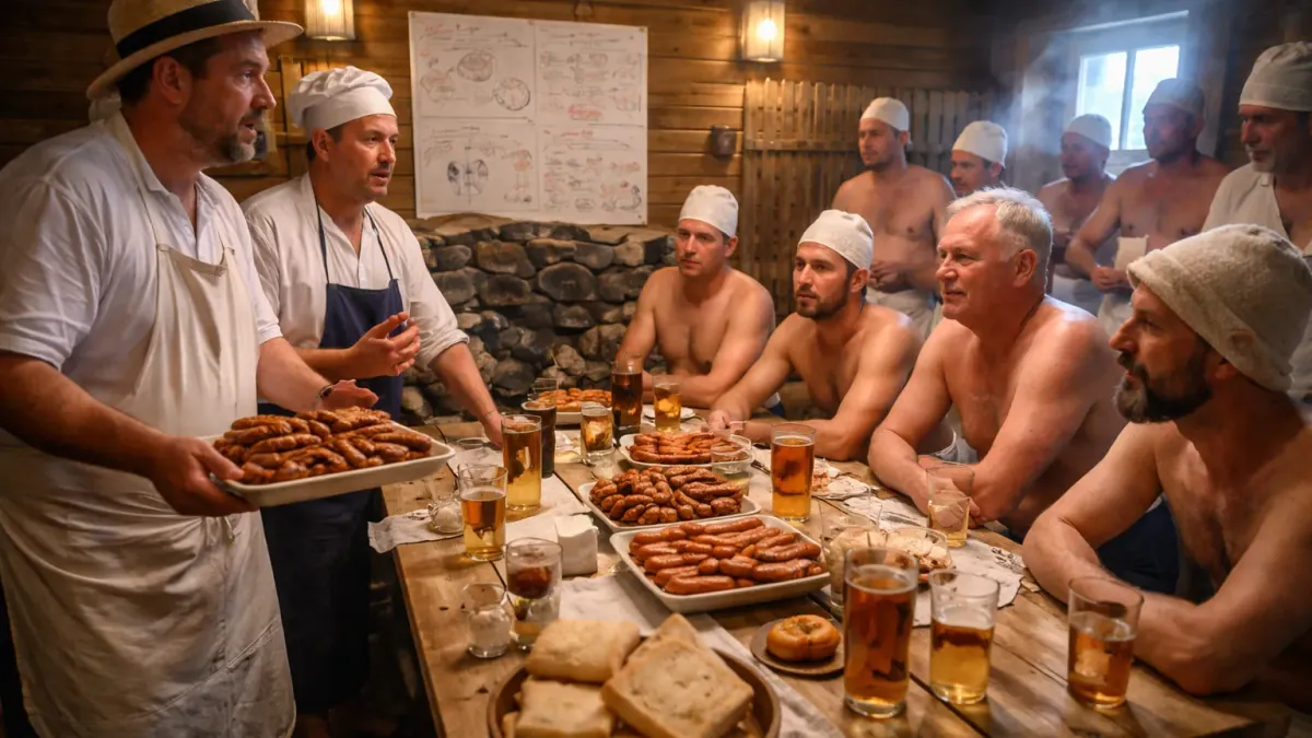 Saun Sausage Summit: Local Sausage Lovers Demand New 'Sizzling' Sauna Etiquette
