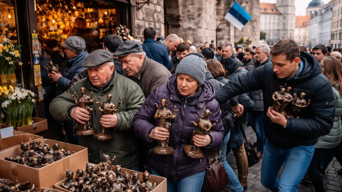 Government Announces Nationwide Daffodil Shortage, Prompts Panic Buying of Kalevipoeg Statues