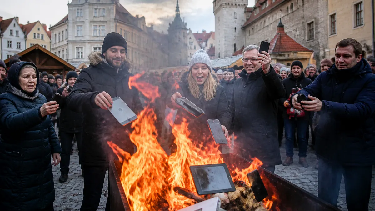 Estonian Government Confirms Return to Paper Forms; Citizens Celebrate by Burning All Devices