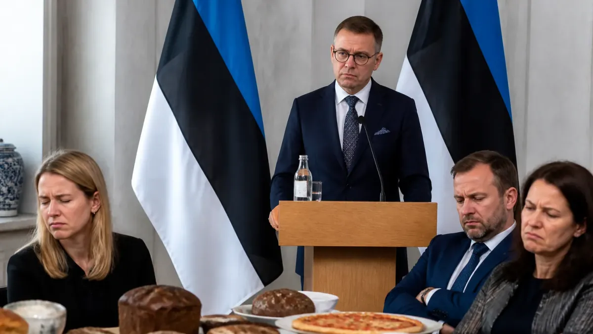 Estonian Minister Accidentally Declares Pizza Top National Food During Press Conference