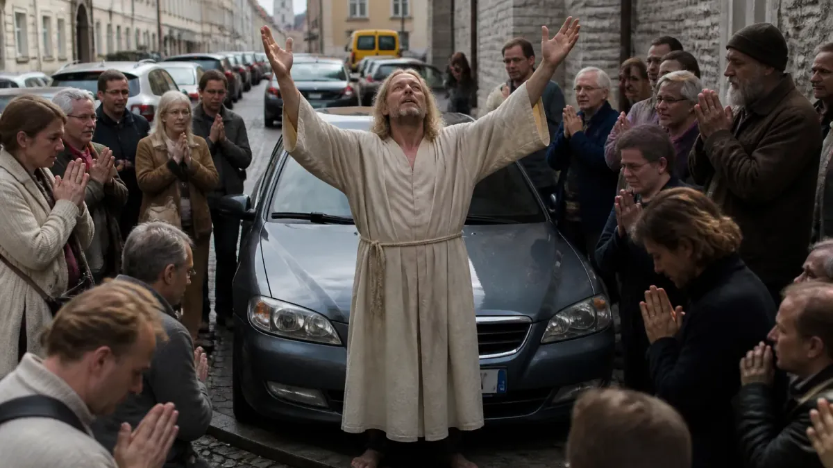 Estonian Man Appeals to God for Help Finding Parking; Accidentally Creates New Religion