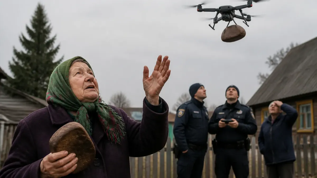 Drone Spotted Over Põlva; Local Grandmother Claims It Stole Her Black Bread