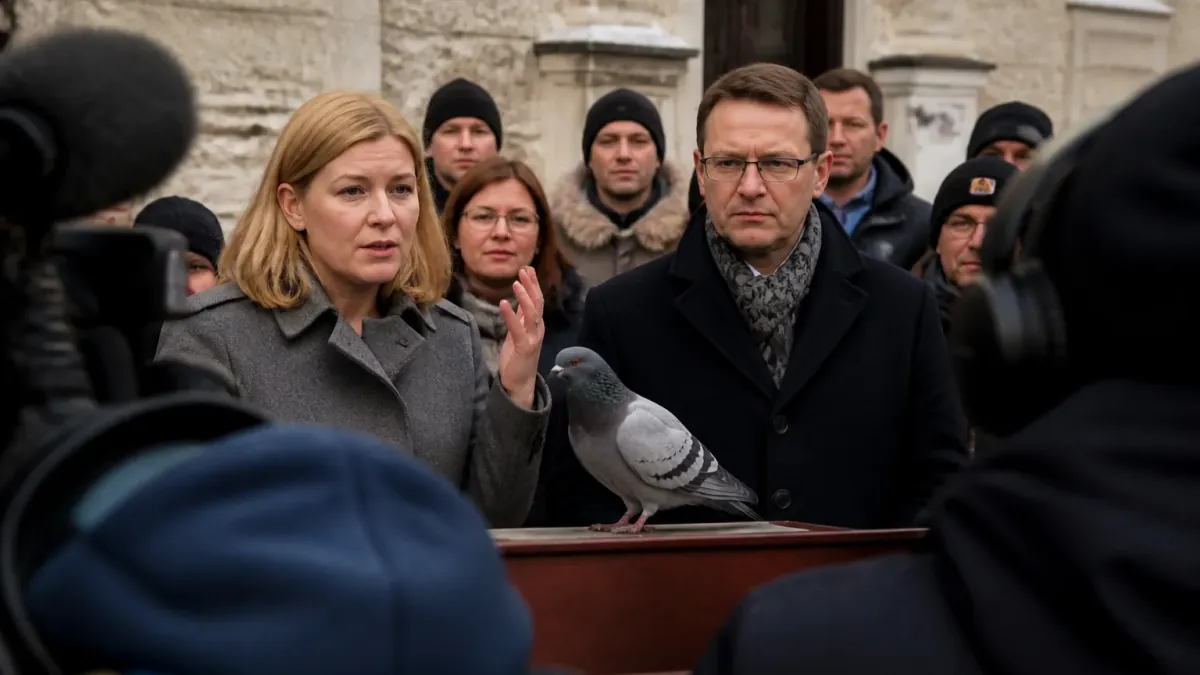 Estonian PM Announces New Presidential Candidate: The Last Remaining Pigeon in Tallinn