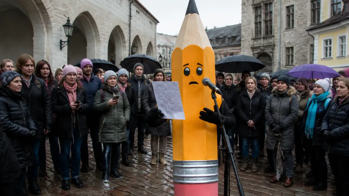 Estonian Teachers Announce Nationwide Warning Strike; Pencils Demand Better Working Conditions