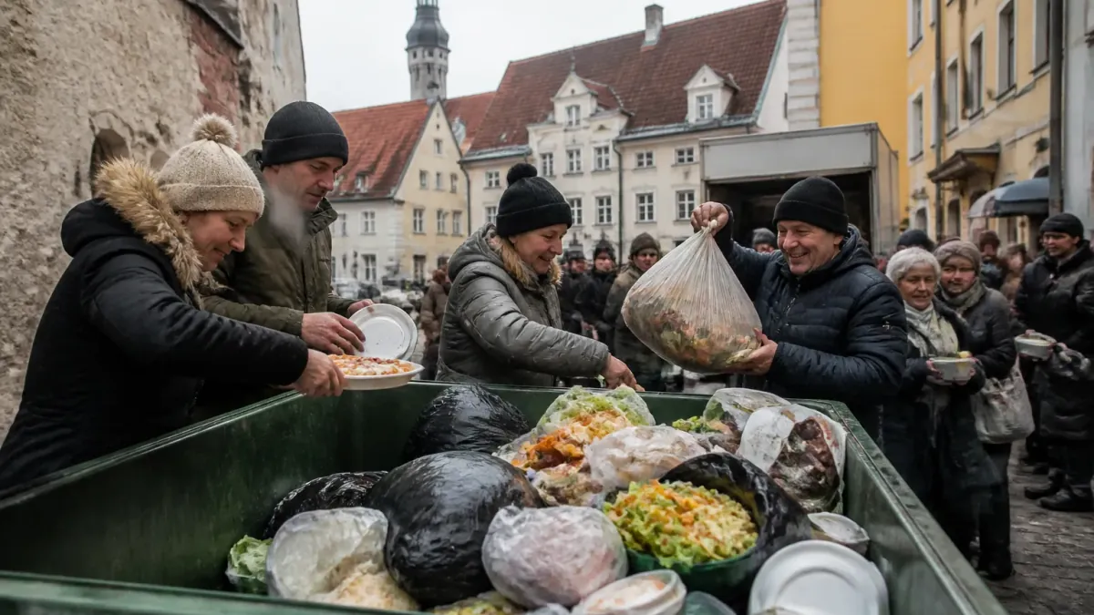 Estonians Freely Throw Away €117 Million Worth of Food; No One Wants Leftovers from Old Town Tourists